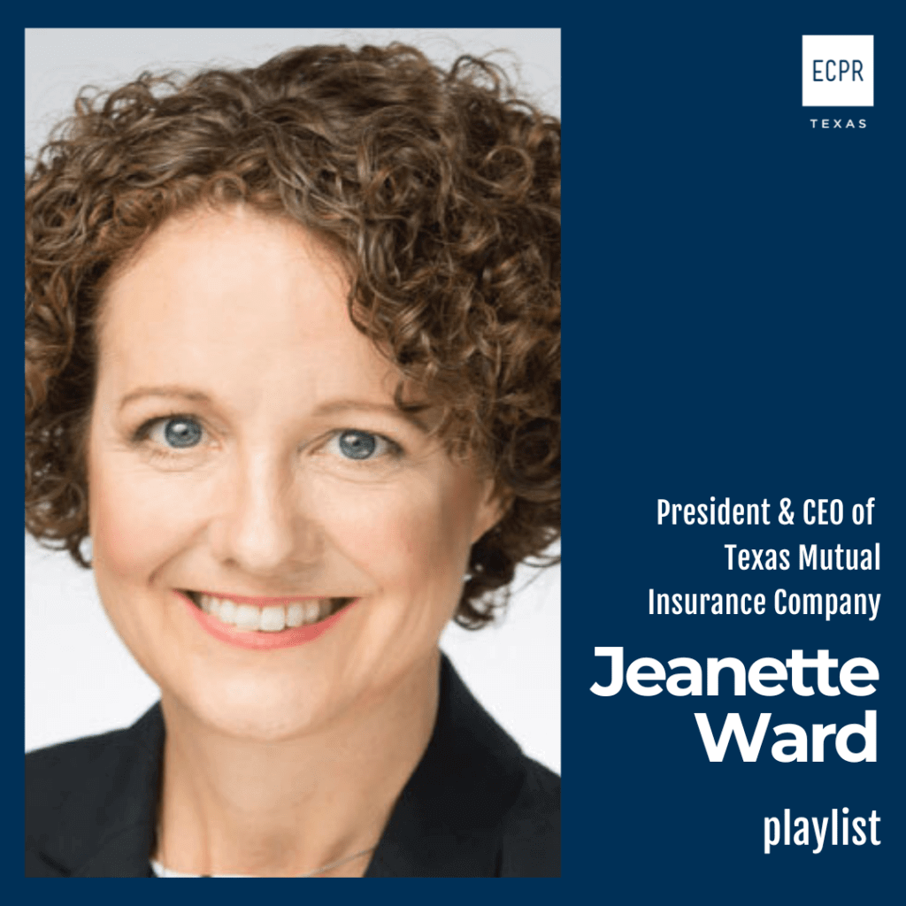 Jeanette Ward, Texas mutual insurance featured in ECPR Texas playlist